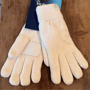 Isotoner Women's Cream  Ivory Knit Gloves One sizes